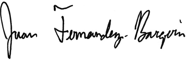 Juan Fernandez Barquin signature